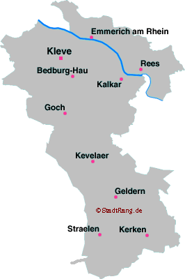 Karte Kreis Kleve